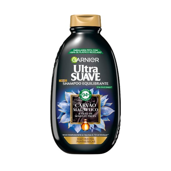 Garnier Ultra Suave Carvão Shampoo 600ml