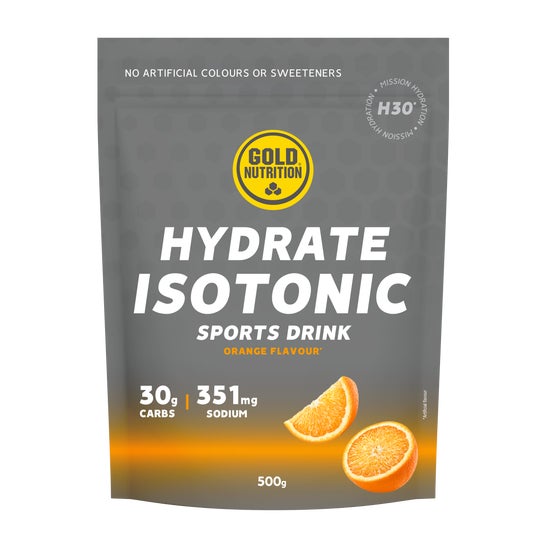 Gold Nutrition Hydrate Isotonic H30 Naranja 500 g