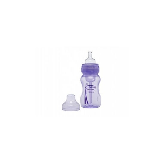 Dr Brow'S Biberón Boca Ancha Pp Morado 240 ml