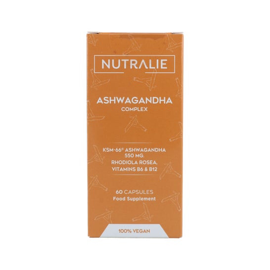 Nutralie Ashwagandha Complex + Vitaminas B6, B12 y Rodiola 60caps