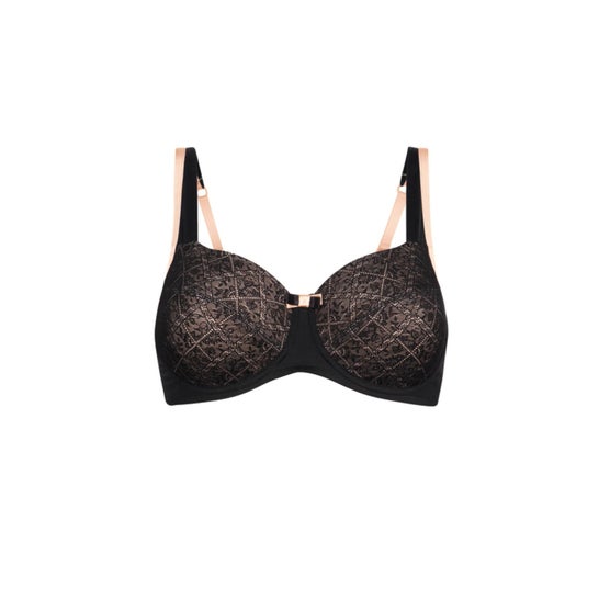 Amoena Lia Reggiseno WB44487 Nero Nude 100C 1 UnitÃ 