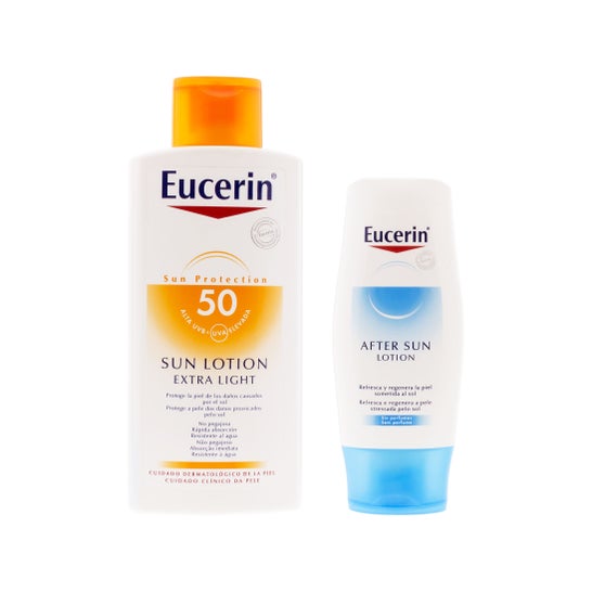 Eucerin® Sun Lotion Extra Light Spf50+ 400 ml + Aftersun 150 ml Regalo