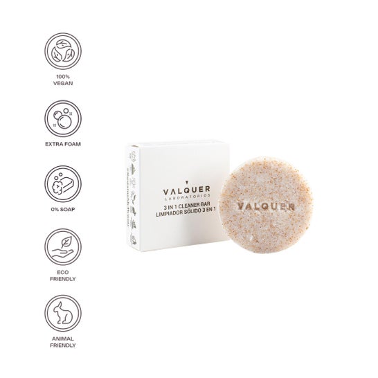 Valquer Sugar Limpiador Sólido 3 en 1 50 g