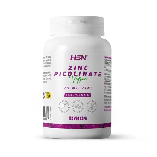 HSN Picolinato de Zinc 25mg Zinc 120vcaps