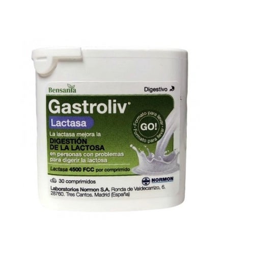 Normon Gastroliv Lactasa Forte 30comp