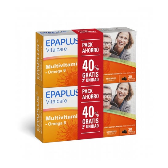 Epaplus Vitalcare Multivitamin + Omega 6 2x30 Cápsulas
