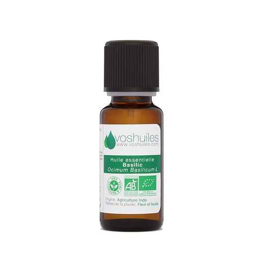 Voshuiles Bio Ätherisches Öl von Basilikum 125ml