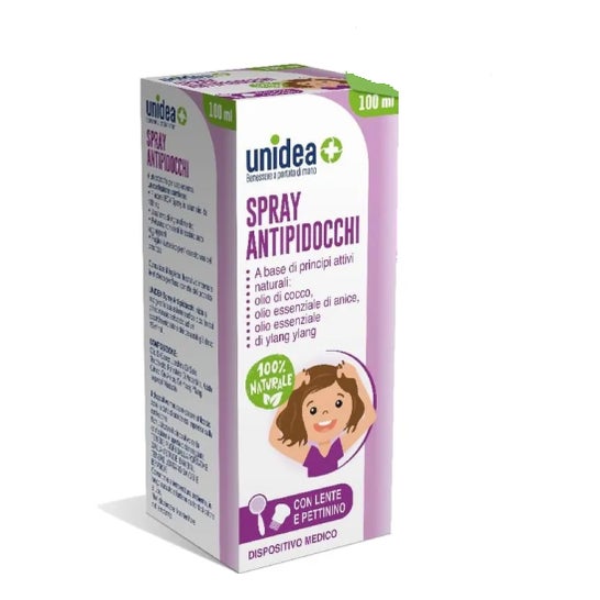 Unidea Kit Spray Antipiojos con Peine y Lente 100ml