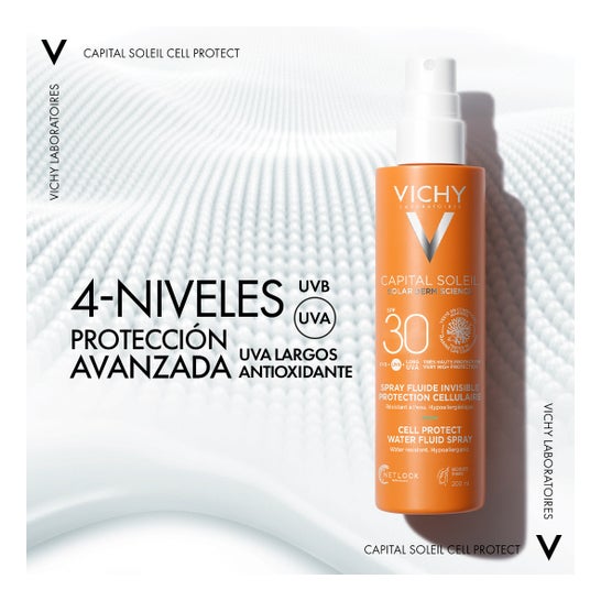 Vichy Capital Soleil Cell Protect Spray Fluido Invisible SPF30 200 ml