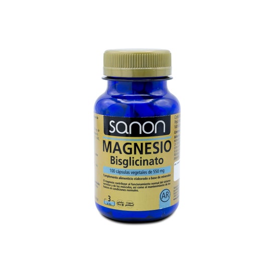 Sanon magnesium bisglycinaat 100 capsules
