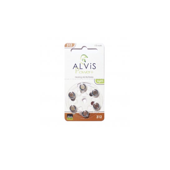 Alvis Battery for Hearing Aid Za312 6 units