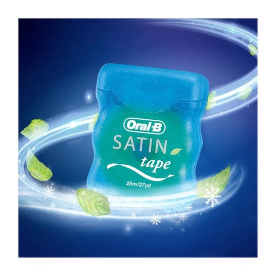 Taśma dentystyczna Oral-B Satin Tape Fluor mint 25m 1ud Taśma dentystyczna Oral-B Satin Tape Fluor mint 25m 1ud