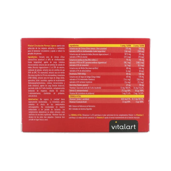 Vitalart Circulación Piernas Ligeras 60 comp
