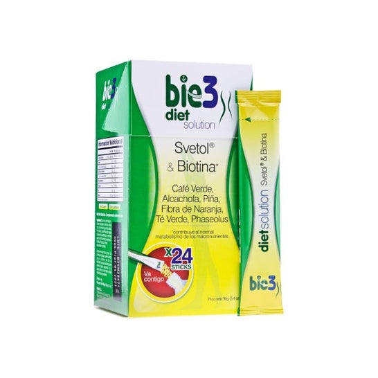Soluzione dietetica Bio3 Svetol e Biotina 24 bastoncini x 4gr