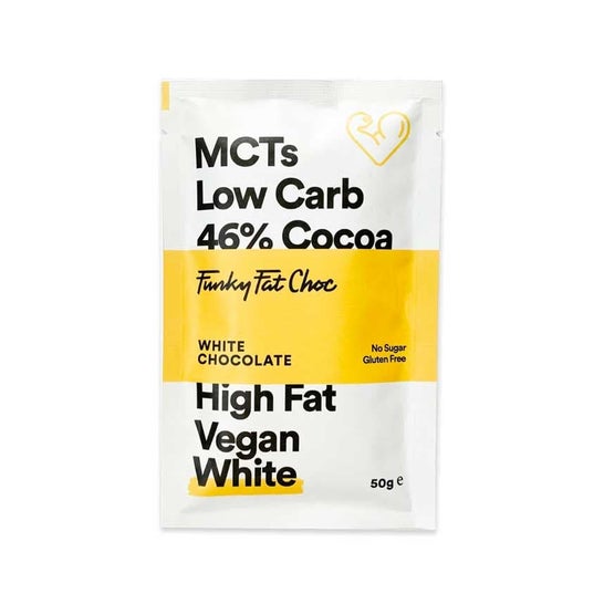 Funky Fat Foods Cioccolato Bianco Cheto Biologico 50g