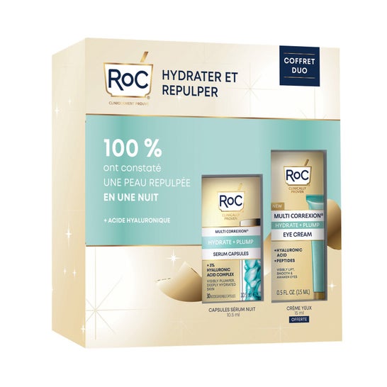 RoC Cofre Hidrata Rellena Cápsulas Sérum Noche + Crema Ojos