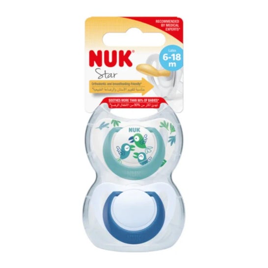 Nuk™ chupete anatómico tetina látex Größe 2 2 Stück Nuk™ chupete anatómico tetina látex Größe 2 2 Stück