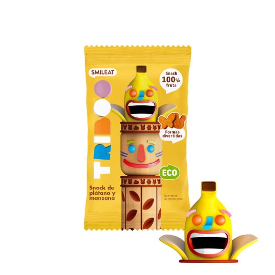 Smileat Triboo Snack Ecológico de Plátano y Manzana 25 g