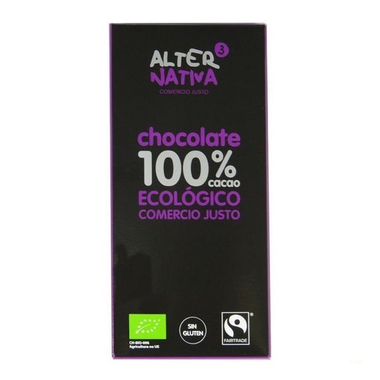 Alternativa3 Chocolate Ecológico 100% Cacao 80g
