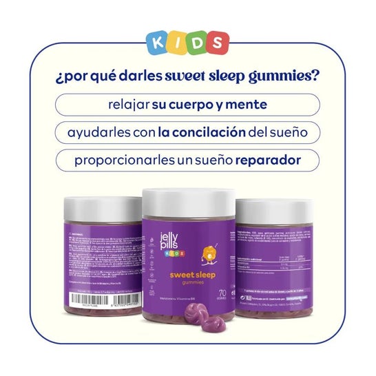 Jelly Pills® Sweet Sleep Kids Gummies 70uds Jelly Pills® Sweet Sleep Kids Gummies 70uds