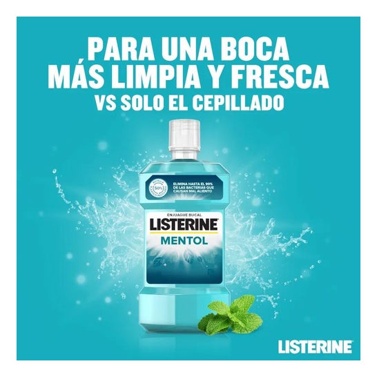 Listerine Enjuague Bucal Mentol 500+250ml Listerine Enjuague Bucal Mentol 500+250ml