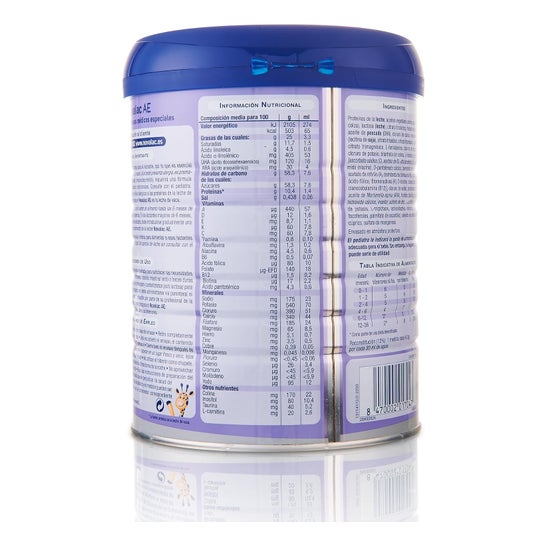 Novalac AE Antiestreñimiento Leche de Usos Especiales 0-36 meses 800 g