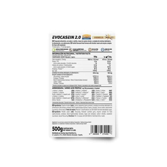 HSN Evocasein 2.0 Caseína Micelar + Digezyme® Vainilla 500 g