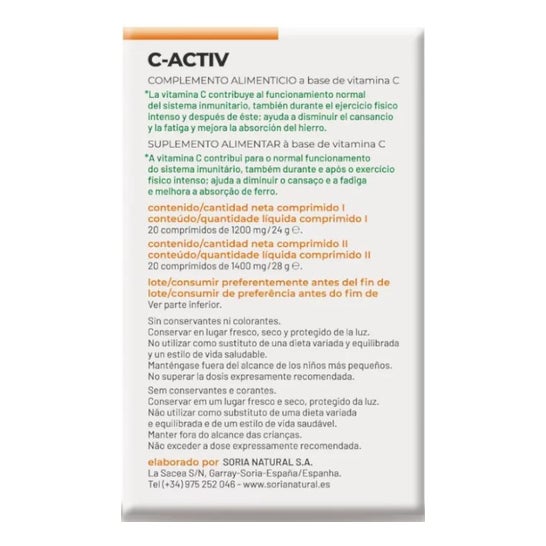 Soria Natural C-Activ 40comp Soria Natural C-Activ 40comp