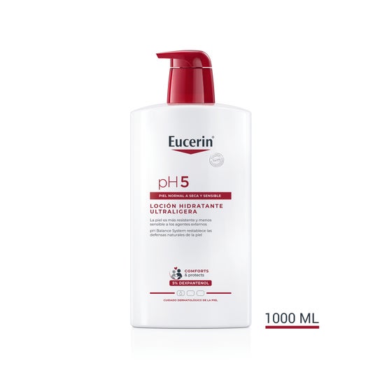 Eucerin Loción Ultraligera Hidratante Corporal pH5 1000ml