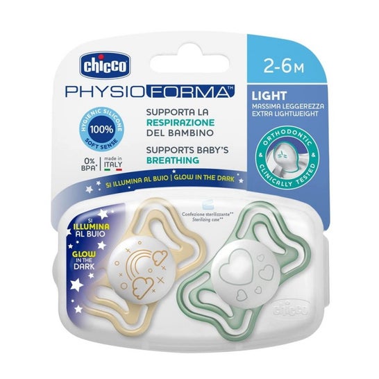 Chicco Kit Soother Physioforma Micro Light 2-6M 1 Unit