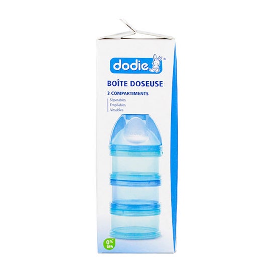 Dodie Botes Dosificadores 3 compartimentos Azul
