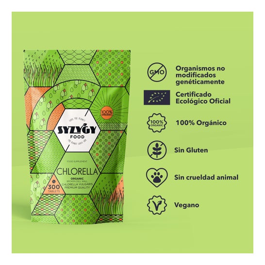 Syzygy Food Chlorella Ecológica 300comp