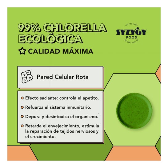 Syzygy Food Chlorella Ecológica 300comp