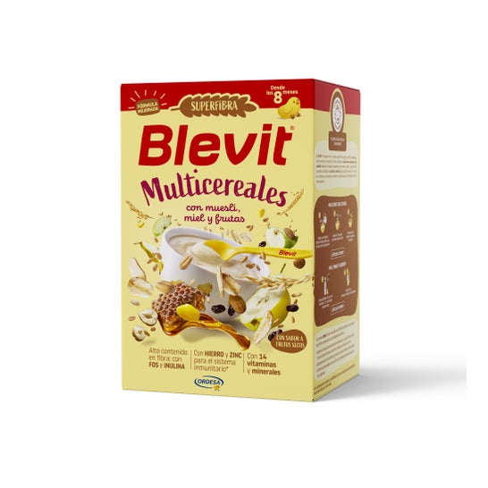 Blevit Super Fibra 8 Cereales y Frutas 500g