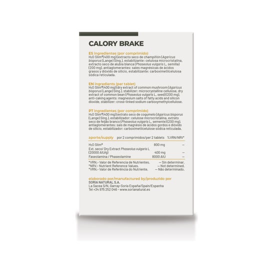 Soria Natural Complementos Calory Brake 24 Comprimidos