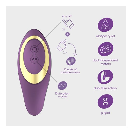 Crushious Set Moanstar Estimulador Recargable + Lubricante