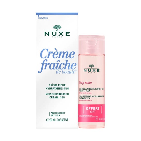 Nuxe Set Crema Fresca Rica 30ml + Very Rosy Agua Micelar 50ml
