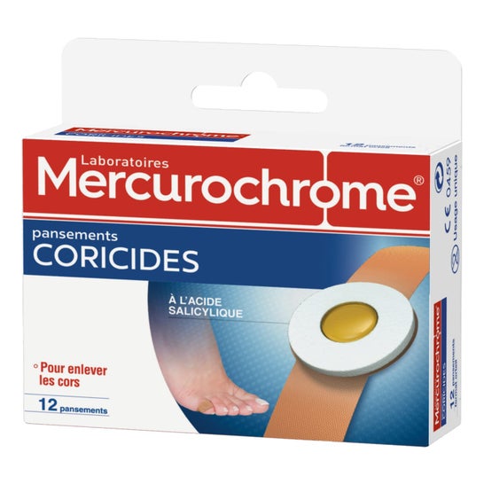 Mercurochrome korizide Verbände 12 Stück
