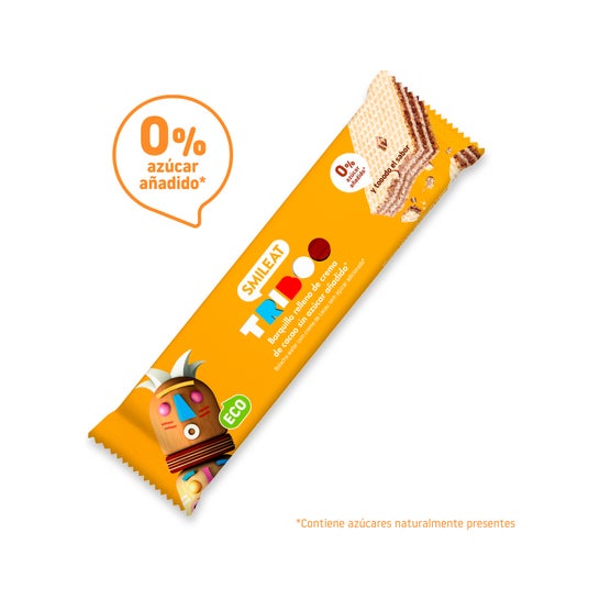 Smileat Triboo Barquillo Ecológico Relleno de Crema de Cacao 40 g
