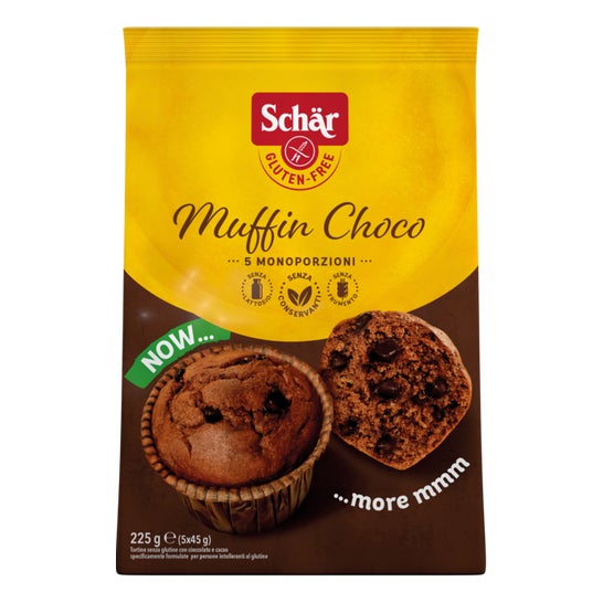 Schar Muffin Cioccolato Gocce di Cioccolato Senza Glutine 225g