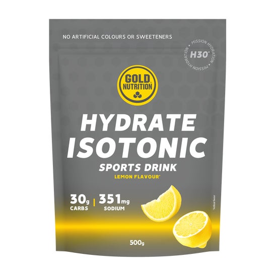 Gold Nutrition Hydrate Isotonic H30 Limón 500 g