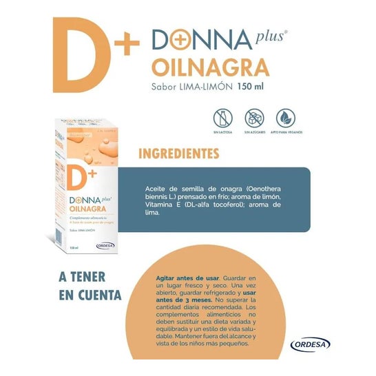 Donna Plus + teunisbloemolie 150ml Donna Plus + teunisbloemolie 150ml