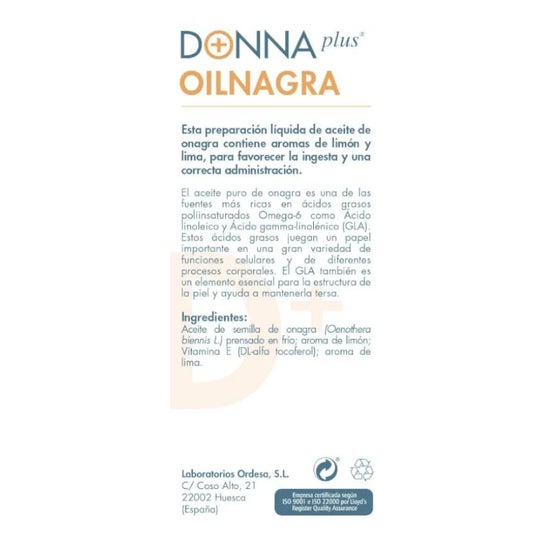 Donna Plus + teunisbloemolie 150ml Donna Plus + teunisbloemolie 150ml