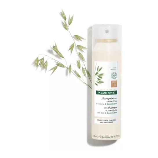 Klorane Champú Seco Leche de Avena Cabello Castaño 2x150ml Klorane Champú Seco Leche de Avena Cabello Castaño 2x150ml