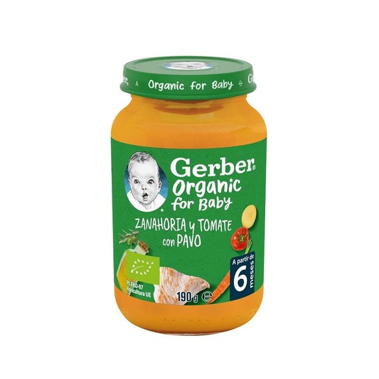 Gerber Organic Carrot Tomato Turkey 190g