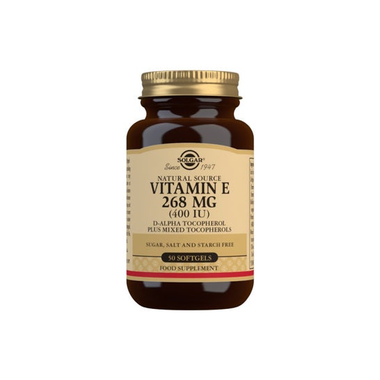 Solgar E-vitamin 268mg 400IU 50 kapsler
