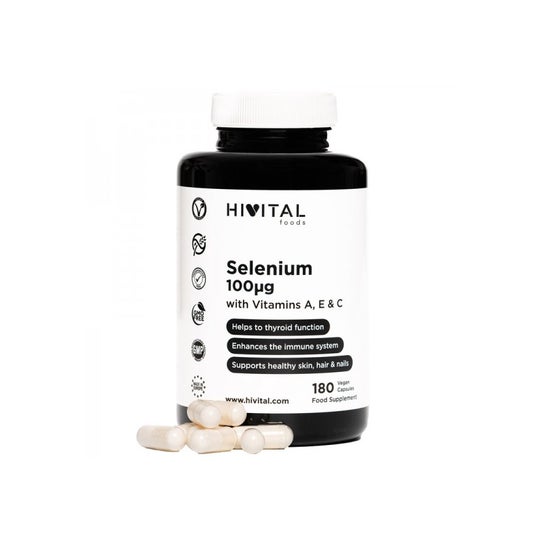 Hivital Foods Selenium 100mcg 180caps