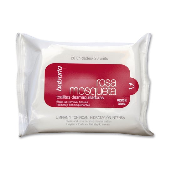 Babaria Rosa Mosqueta Cleansing Wipes 20uds.