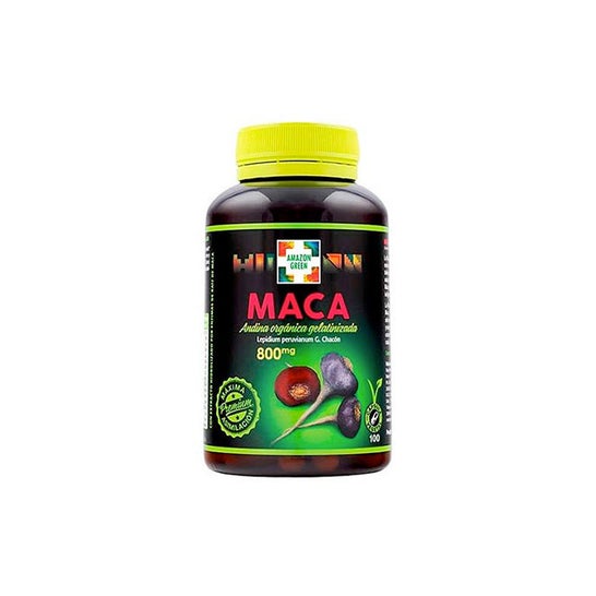 Amazon Green Andean Maca Rød og sort 100 kapsler