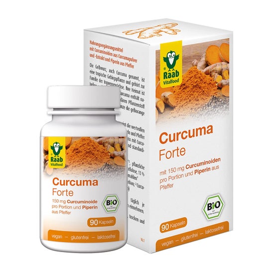 Raab Vitalfood Curcuma Forte Bio 90caps